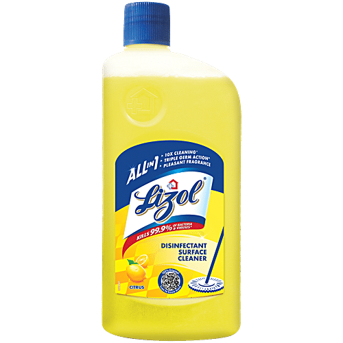 Lizol Disinfectant Surface & Floor Cleaner Liquid - Citrus, 1 L