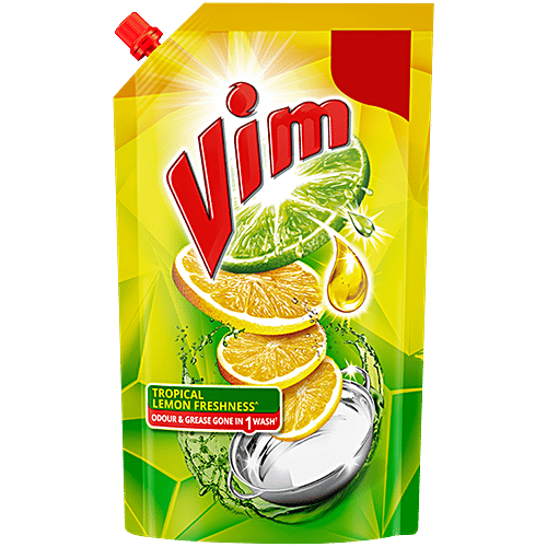 Vim Lemon Dishwash Liquid-130ml