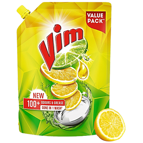 Vim Lemon Dishwash Liquid-900ml