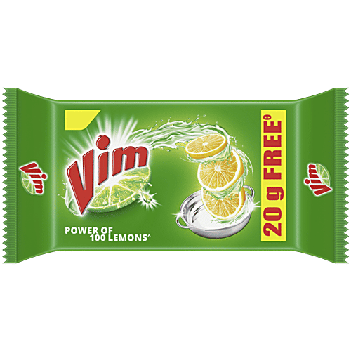 Vim Lemon Dishwash Bar-60gm
