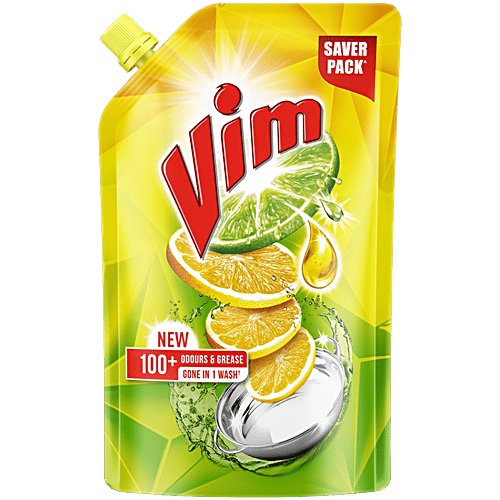 Vim Lemon Dishwash Liquid-480ml