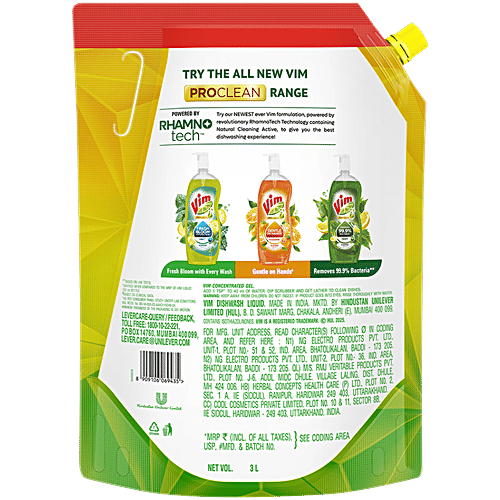 Vim Lemon Dishwash Liquid